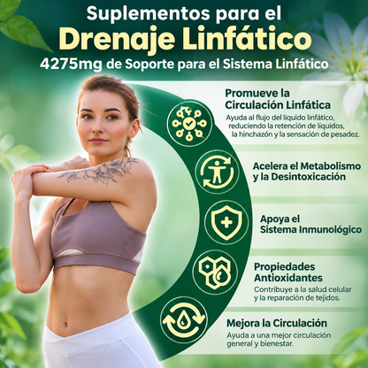VivoNu Lymphatic 21-en-1 | Soporte Linfático Herbal con 240 cápsulas